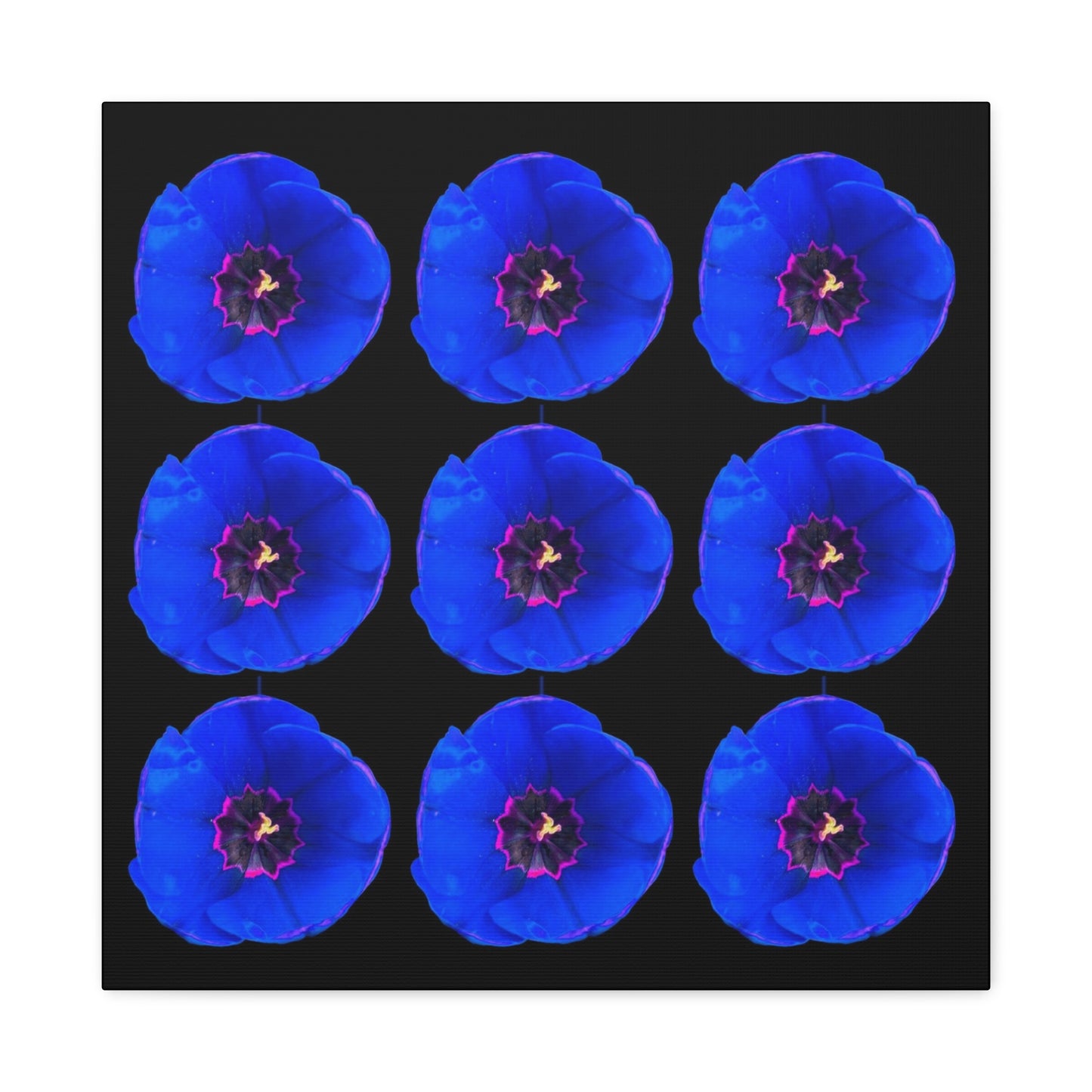 Blue Floral - Jon Carrasco Curations Gardens of the World Collection